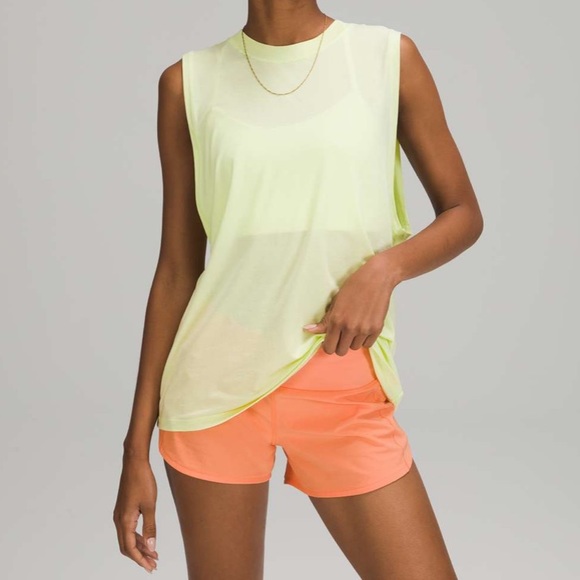 lululemon athletica Tops - NWT 🍋 Lululemon sz 12 All Yours Tank Crispin Green neon bright oversized spring